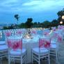 tiffany chairs for dinner set up 