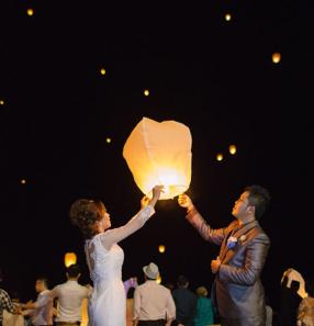 sky lantern release